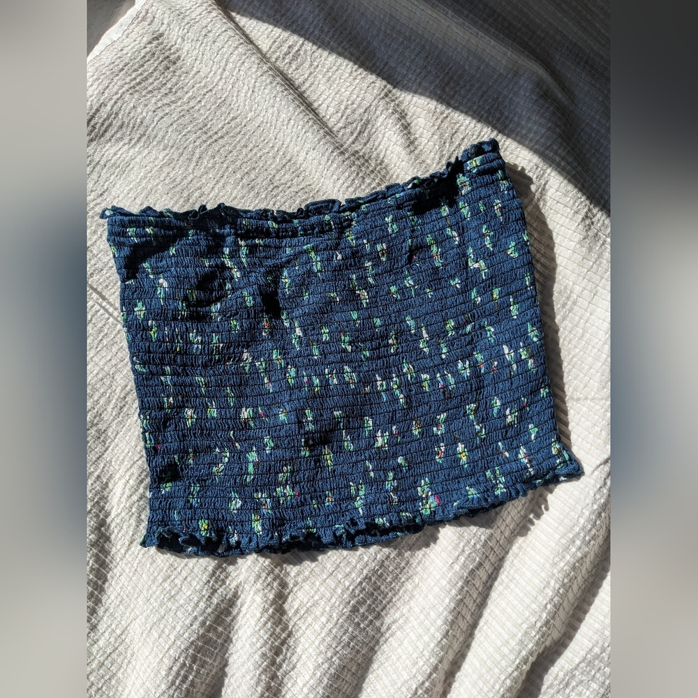 💙 O'Neill Blue Floral Tube Top💙